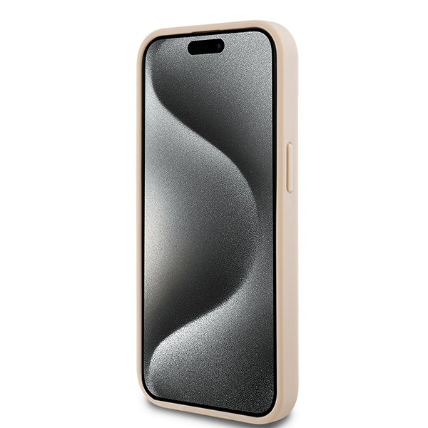 395062_oryg DKNY case for iPhone 15 6,1" DKHCP15SPRTHSLP pink HC PU repeat texture pattern w tonal stripe