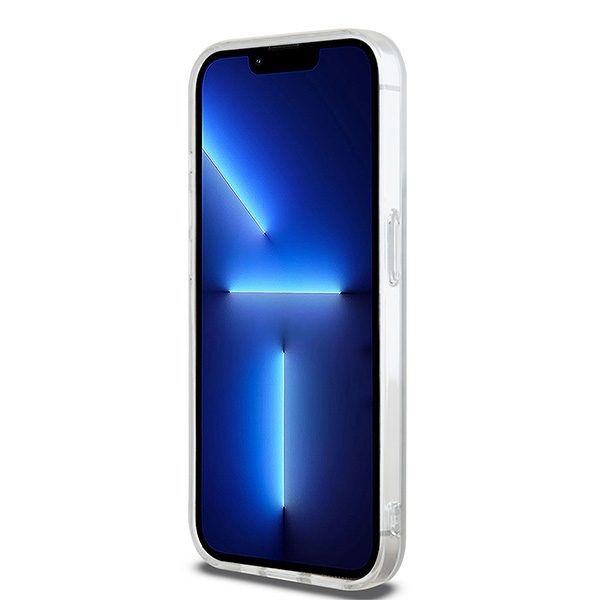 DKNY case for iPhone 15 Pro 6,1" DKHMP15LHRHSEE beige HC Magsafe pc tpu repeat texture pattern w stripe