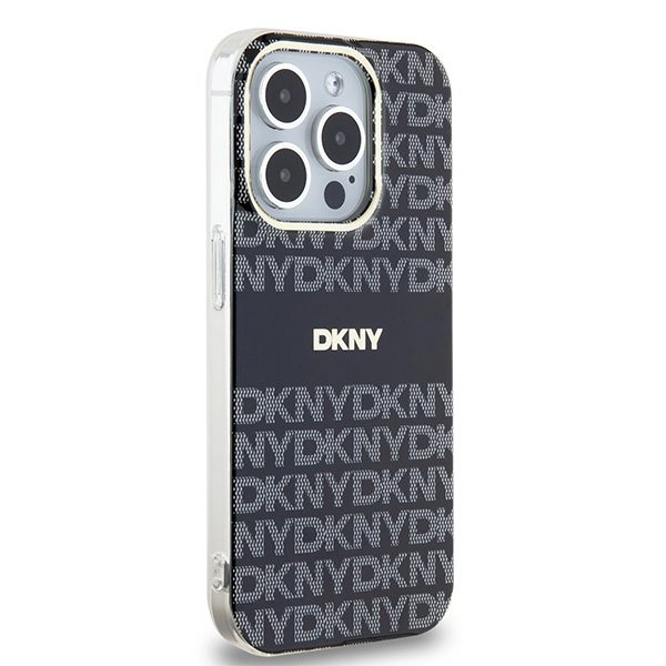 395405_oryg DKNY case for iPhone 15 Pro 6,1" DKHMP15LHRHSEK HC Magsafe pc tpu repeat texture pattern w stripe