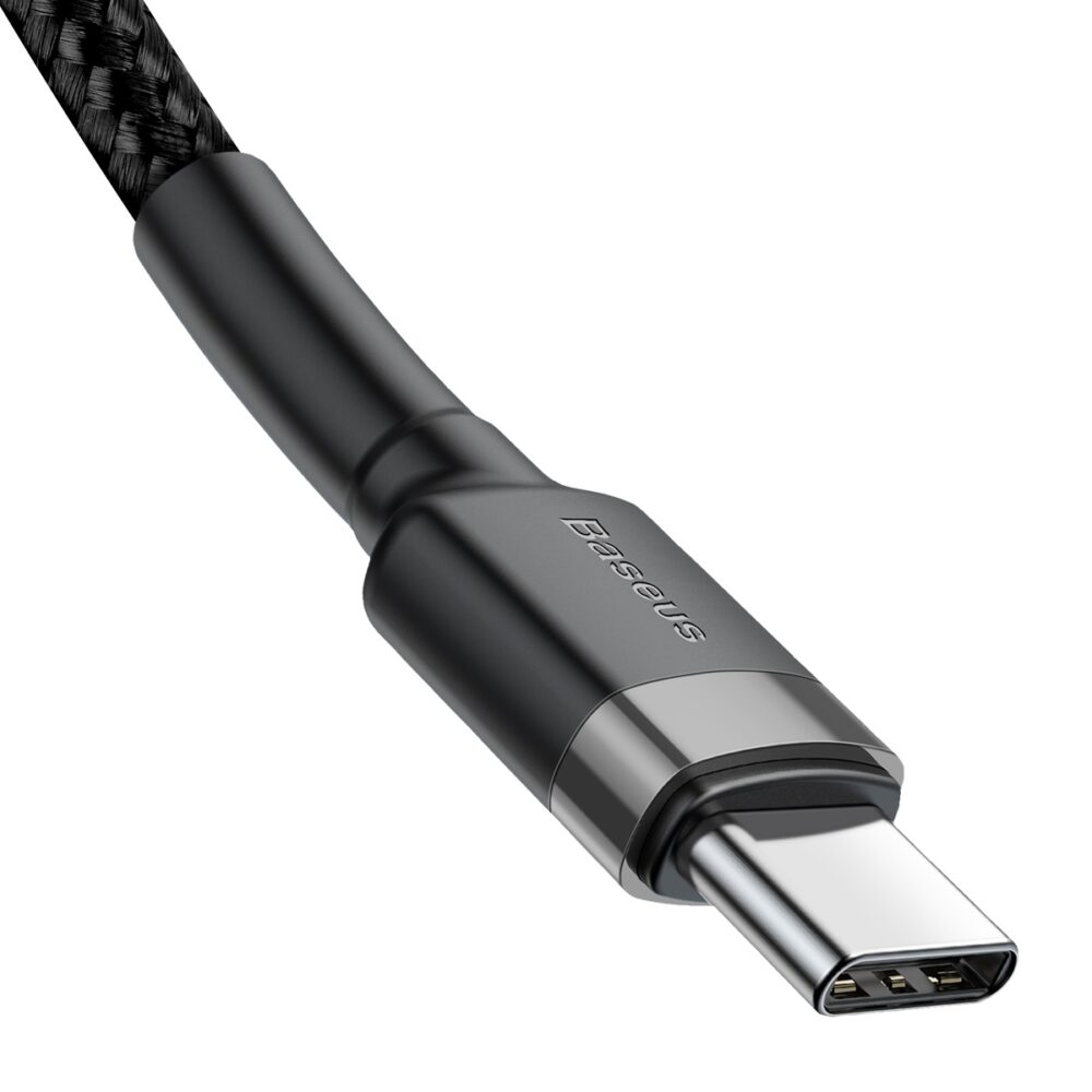 395664_oryg Baseus cable Cafule PD 2.0 USB-C - USB-C 1,0m 3A gray-black 60W