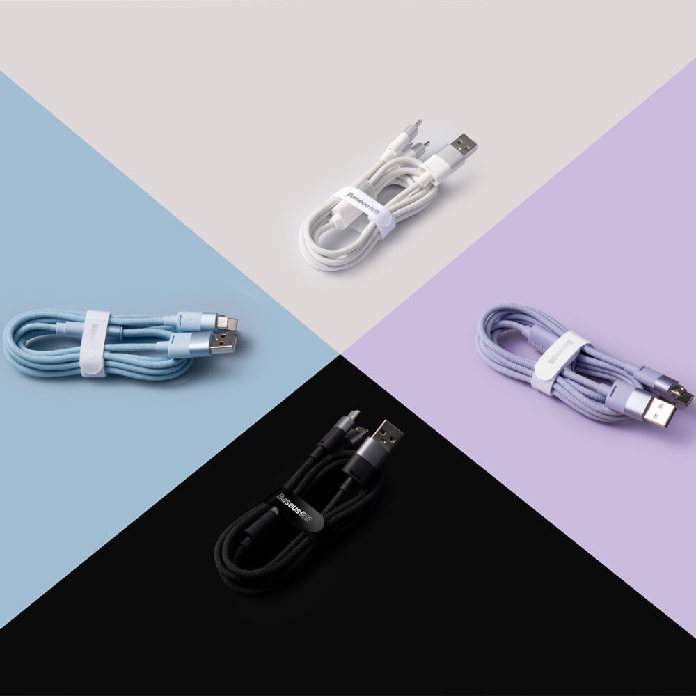 Baseus cable 3in1 StarSpeed USB - micro USB + Lightning + USB-C 1,2m 3,5A black