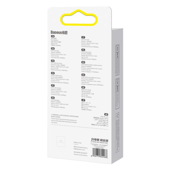 Baseus cable 3in1 StarSpeed USB - micro USB + Lightning + USB-C 1,2m 3,5A black