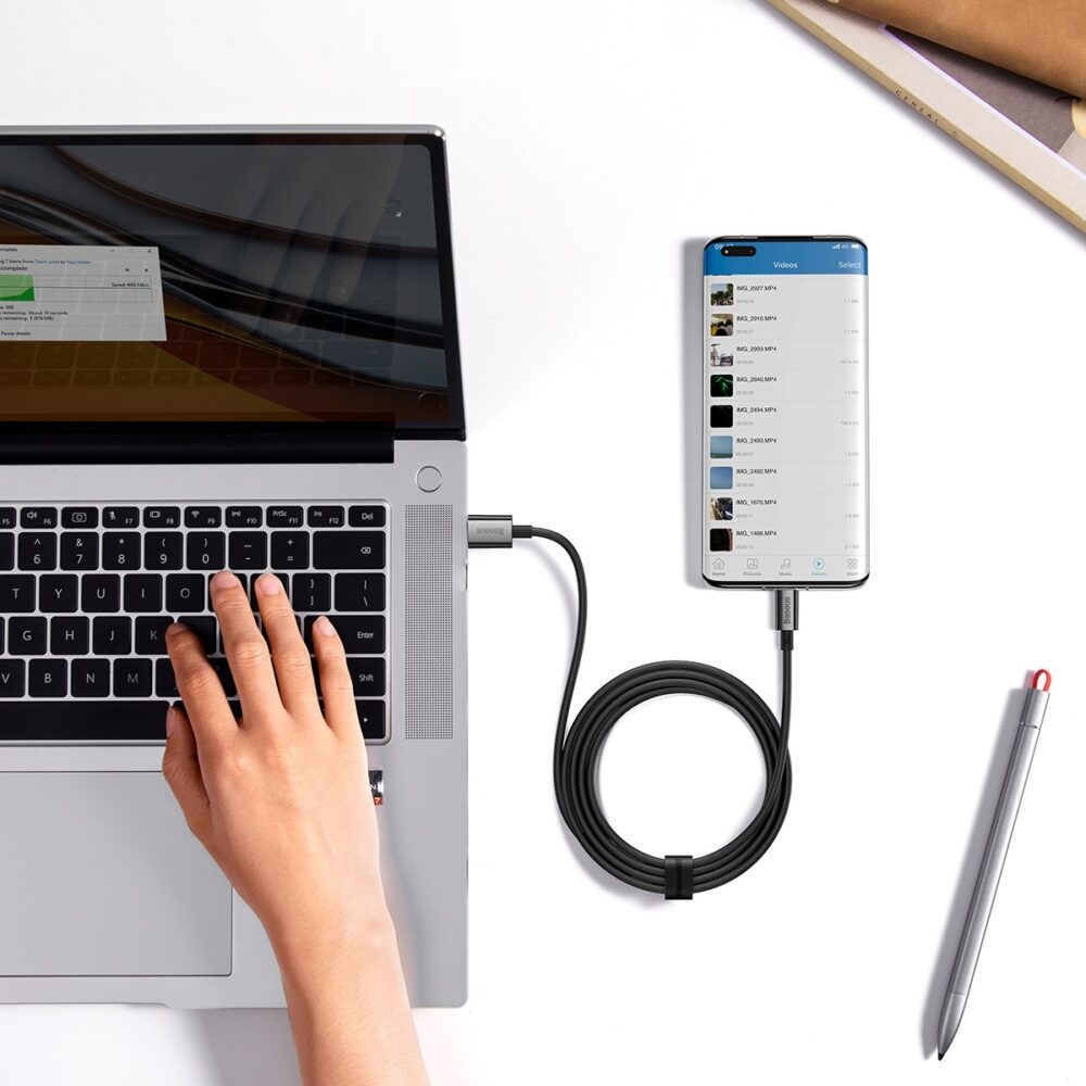 Baseus cable Superior USB - USB-C 2,0m cluster black 100W