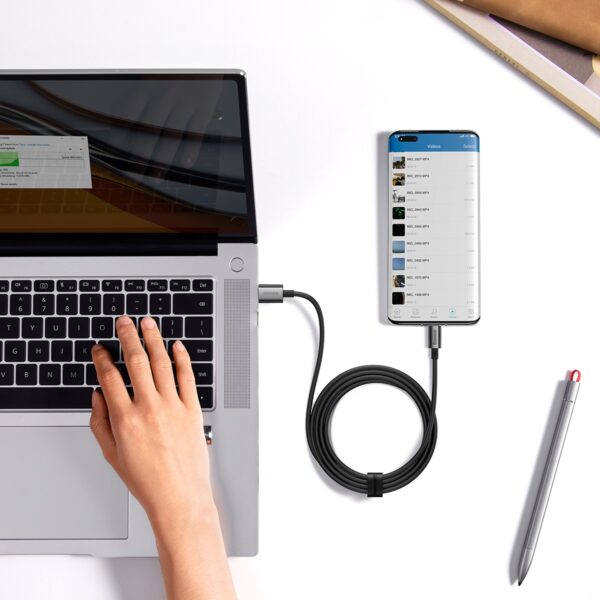 Baseus cable Superior USB - USB-C 2,0m cluster black 100W