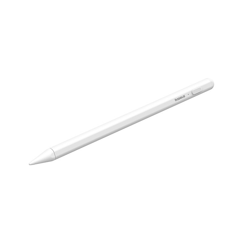 OS-Baseus Smooth Writing 2 Series Stylus Lite with LED Indicators, Moon White (Active version with type-C cable and active pen tip)