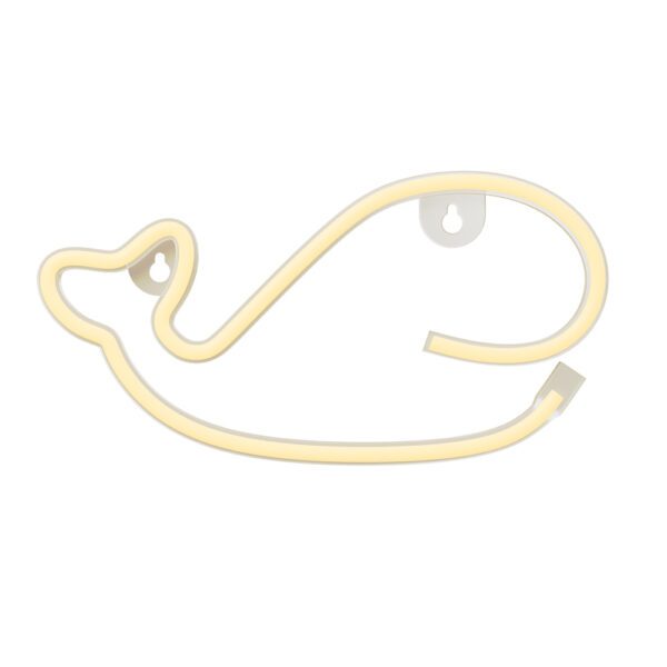 Neon LED Light WHALE warm white Bat + USB FLNE09 Forever Light