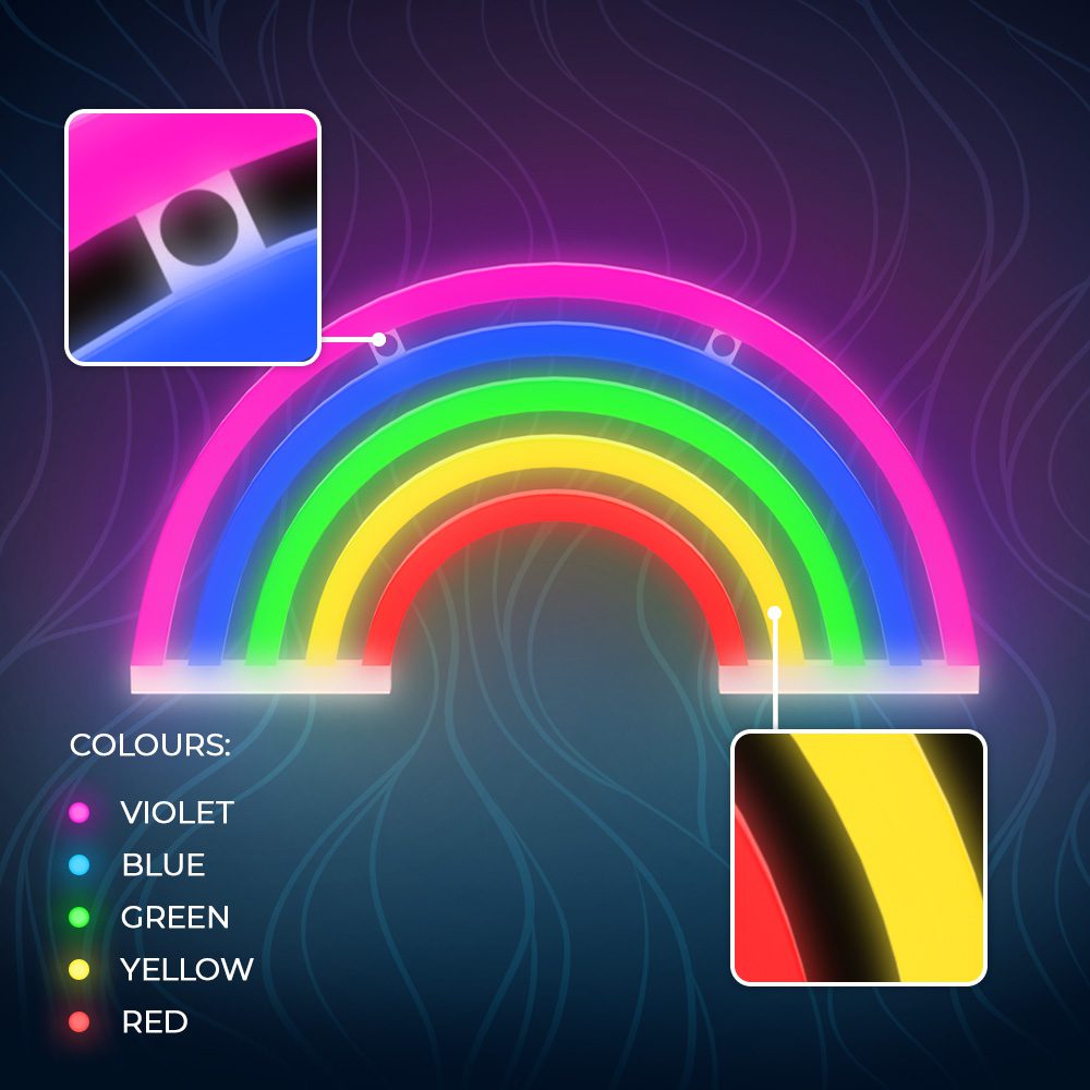 Neon LED Light RAINBOW 5 colors FLNE14X Forever Light