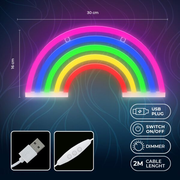 Neon LED Light RAINBOW 5 colors FLNE14X Forever Light