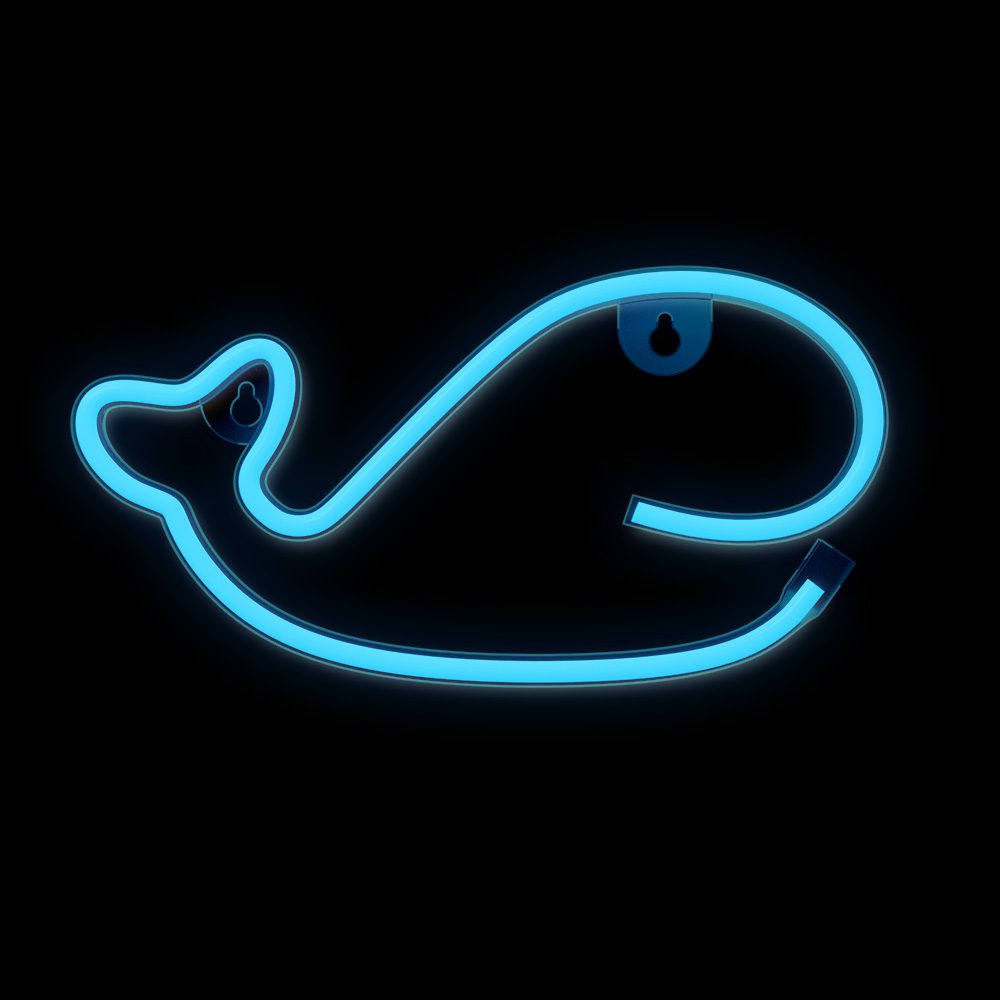 397342_oryg Neon LED Light WHALE blue Bat + USB FLNE19 Forever Light