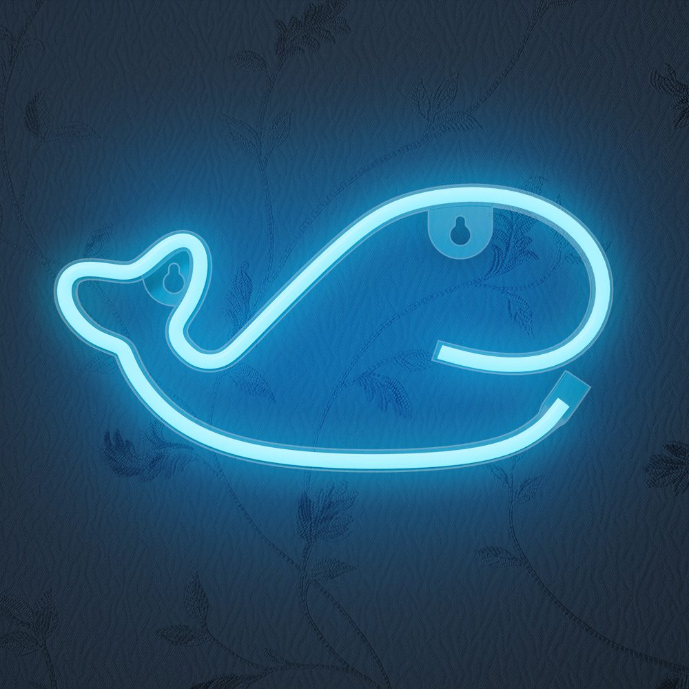 397343_oryg Neon LED Light WHALE blue Bat + USB FLNE19 Forever Light