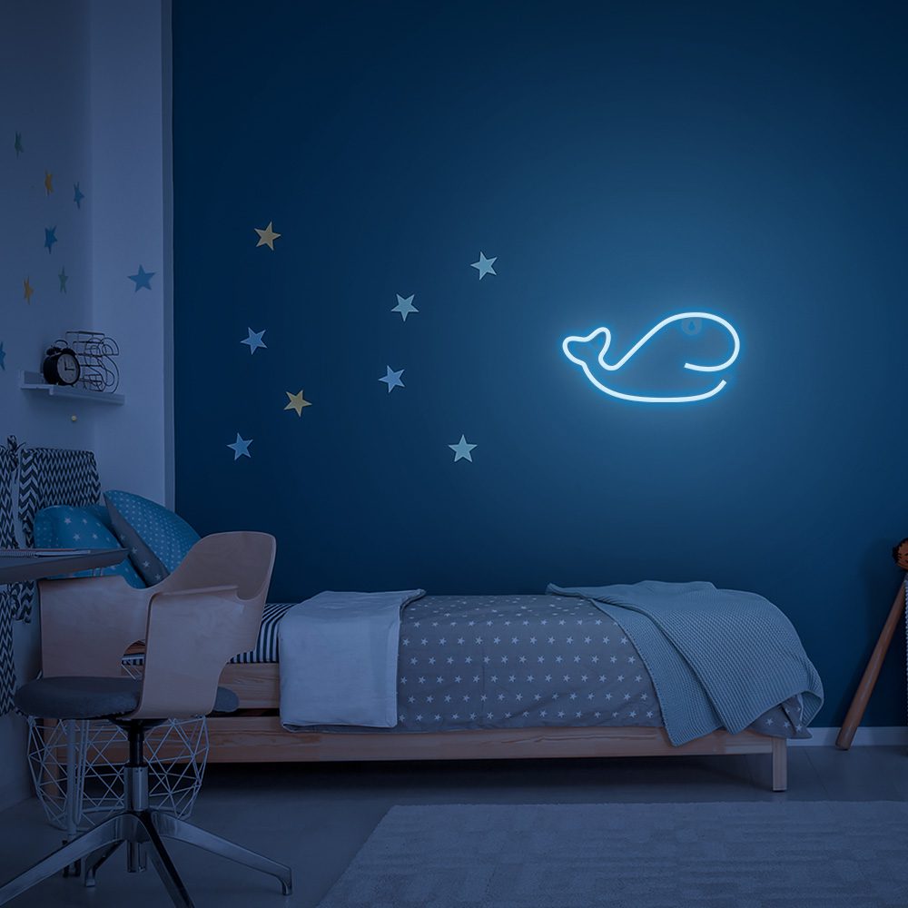 397347_oryg Neon LED Light WHALE blue Bat + USB FLNE19 Forever Light