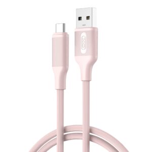 397413_oryg XO cable NB265 USB - USB-C 1,0m 3A różowy