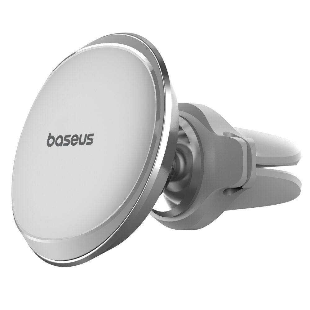 397465_oryg Baseus car holder magnetic with cable clip silver new2 air vent
