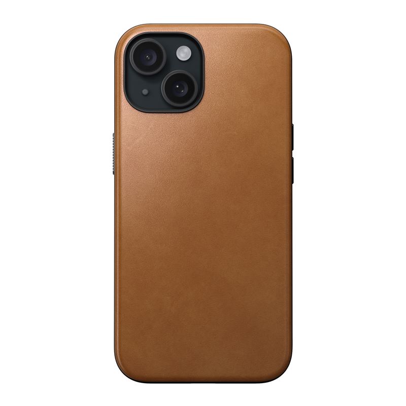 397937_oryg Nomad Modern Leather case for iPhone 15 6,1" english tan