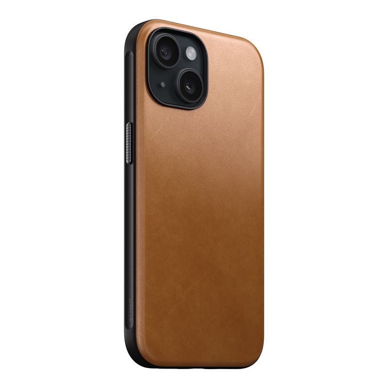 397938_oryg Nomad Modern Leather case for iPhone 15 6,1" english tan