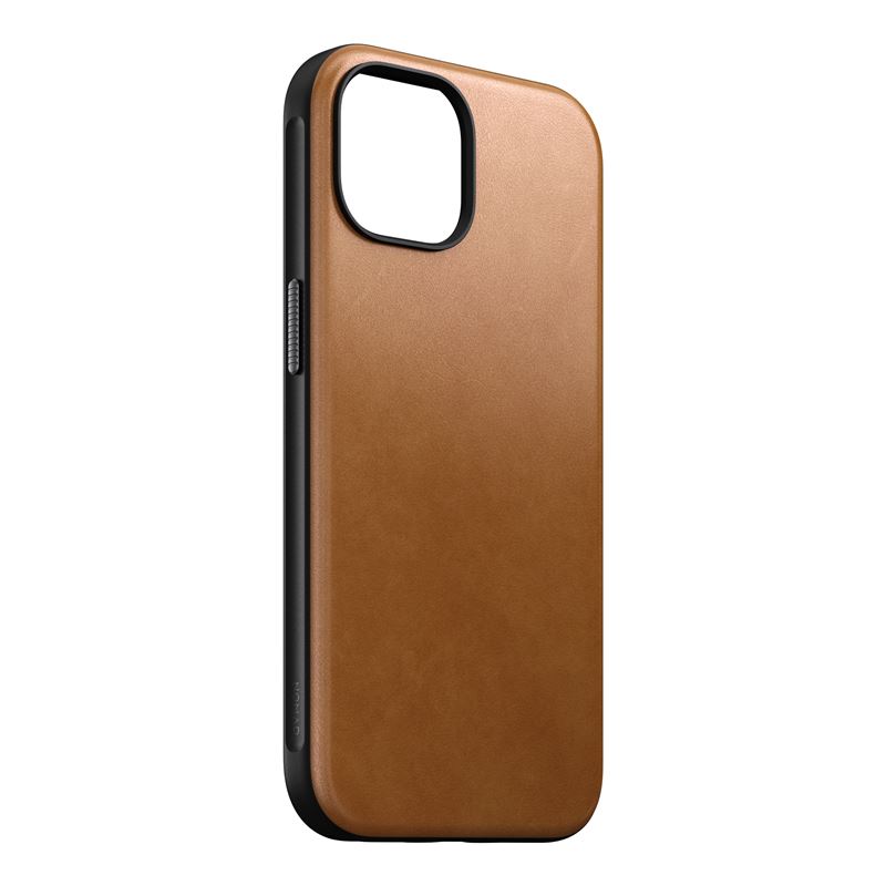 397942_oryg Nomad Modern Leather case for iPhone 15 6,1" english tan