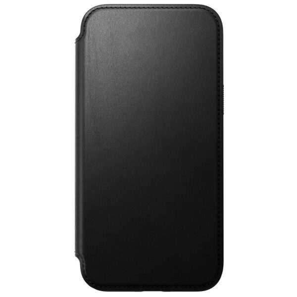 Nomad Modern Leather Folio case for iPhone 15 Plus 6,7" black