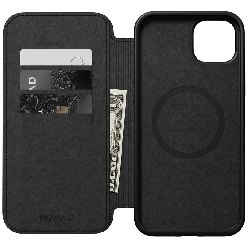 397997_oryg Nomad Modern Leather Folio case for iPhone 15 Plus 6,7" black