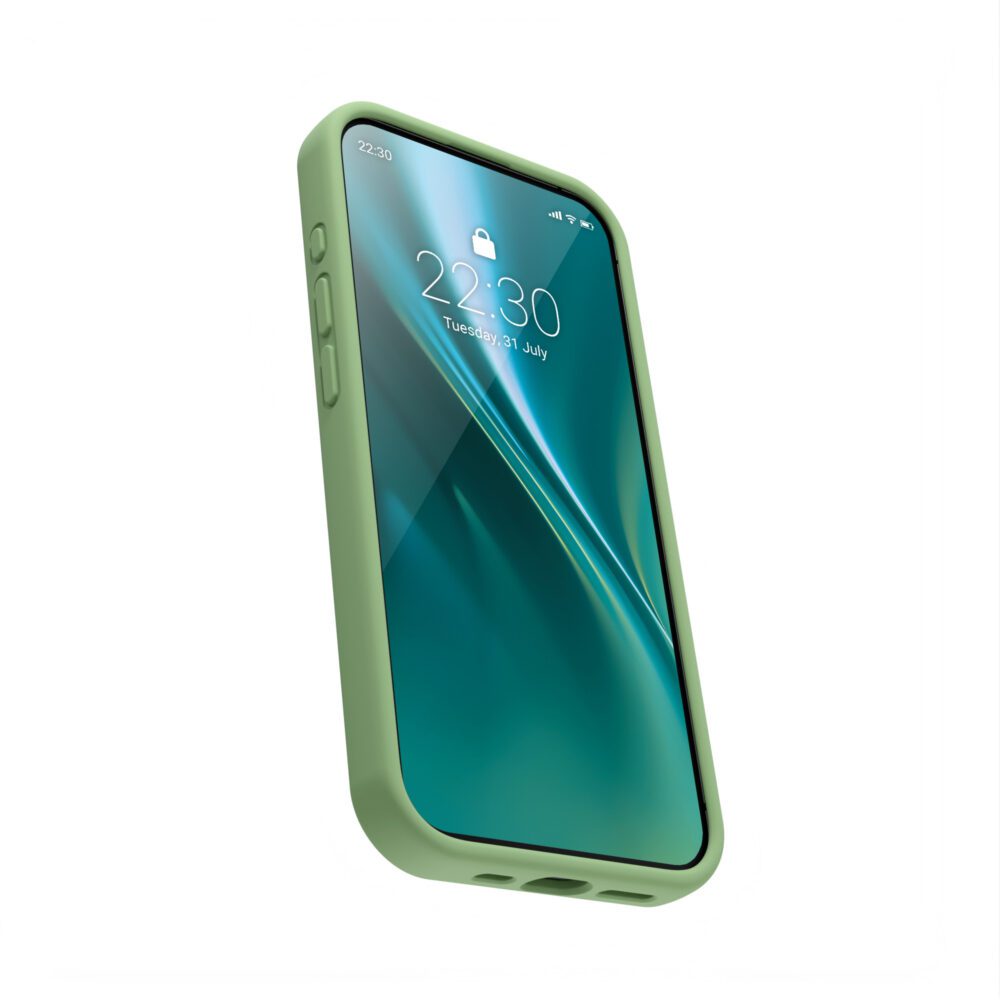 398370_oryg Etteri Silicone case for iPhone 14 6,1" light green
