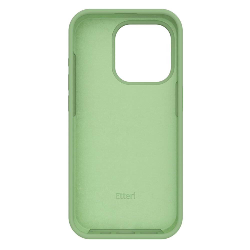 398371_oryg Etteri Silicone case for iPhone 14 6,1" light green
