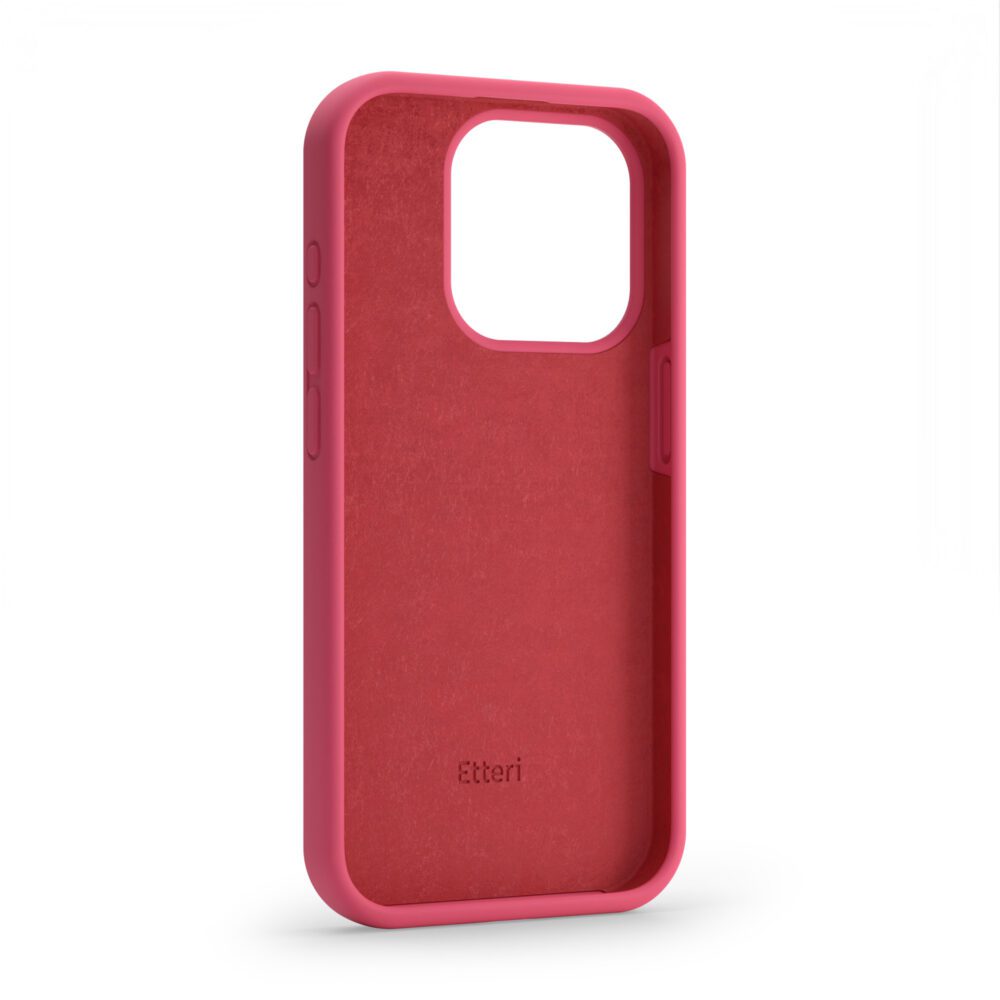 398393_oryg Etteri Silicone case for iPhone 14 6,1" raspberry