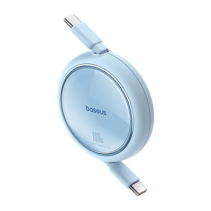 398528_oryg Baseus Free2Draw Mini Retractable Charging Cable Type-C to Type-C 100W 1m Galaxy Blue