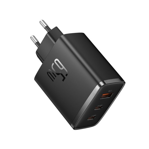 Baseus wall charger Cube Pro PD 65W 2x USB-C 1x USB black