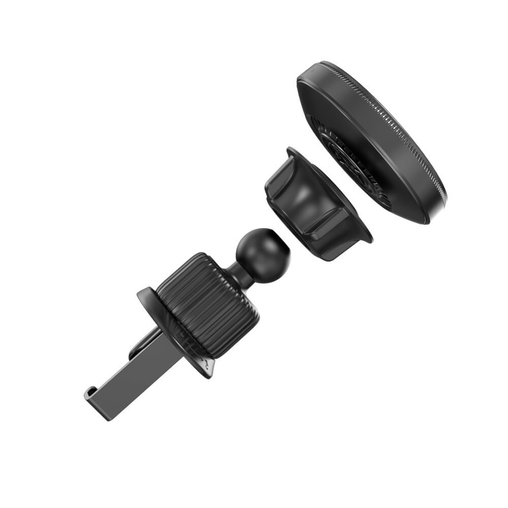 399520_oryg XO car holder magnetic CX025 with wireless inductive charger 15W black air vent