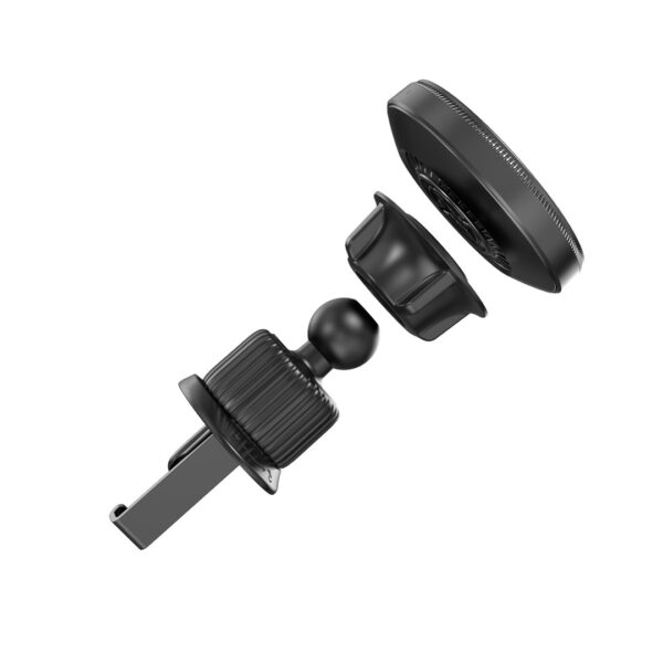 XO car holder magnetic CX025 with wireless inductive charger 15W black air vent