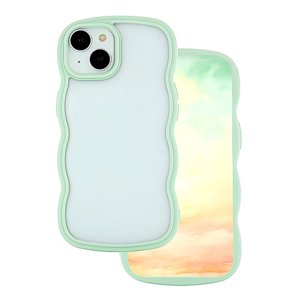 399955_oryg Wave case for iPhone 12 / 12 Pro 6,1" green