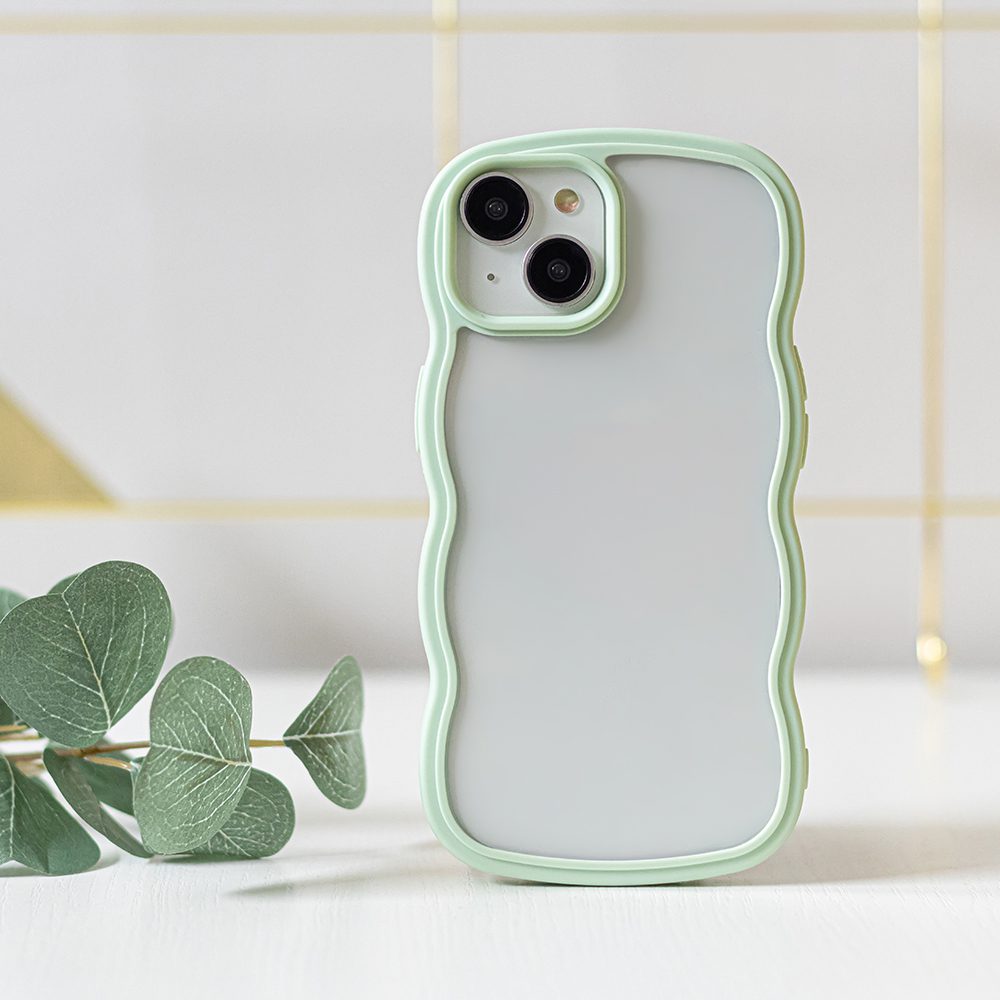 399959_oryg Wave case for iPhone 12 / 12 Pro 6,1" green