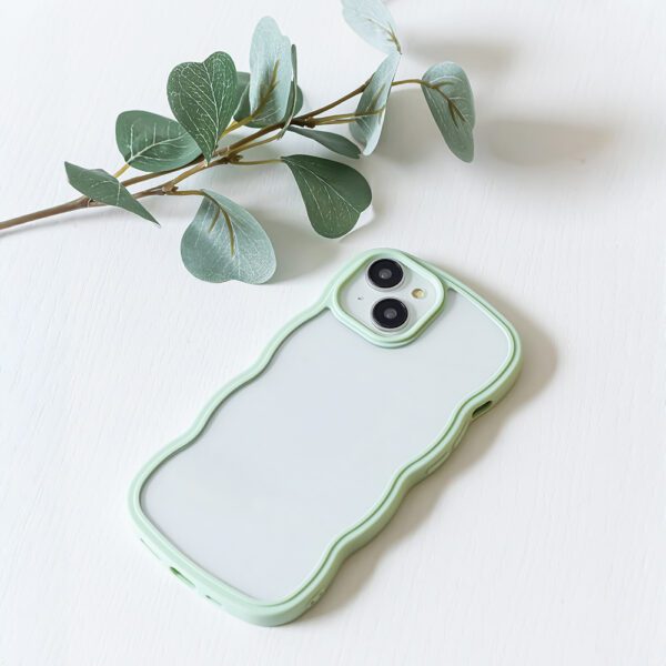 Wave case for iPhone 15 Pro 6,1" green