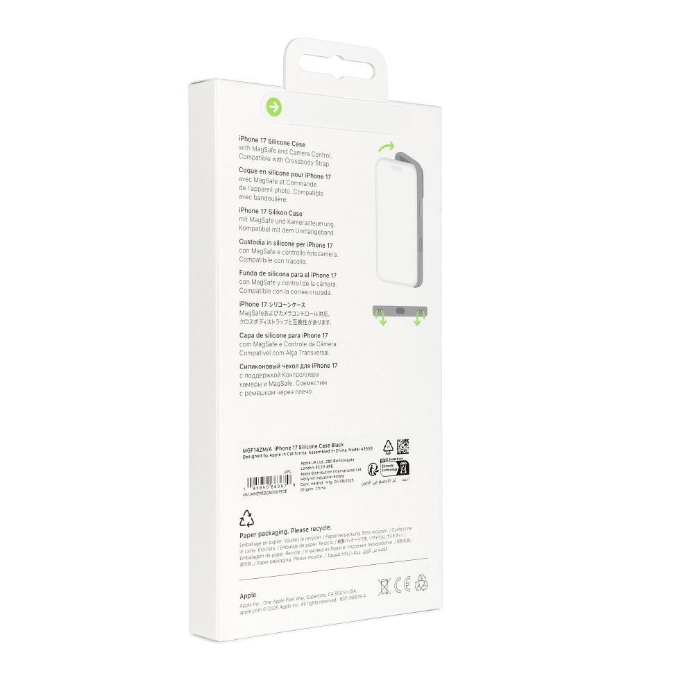 iPhone 17 Silicone Case with MagSafe - Black