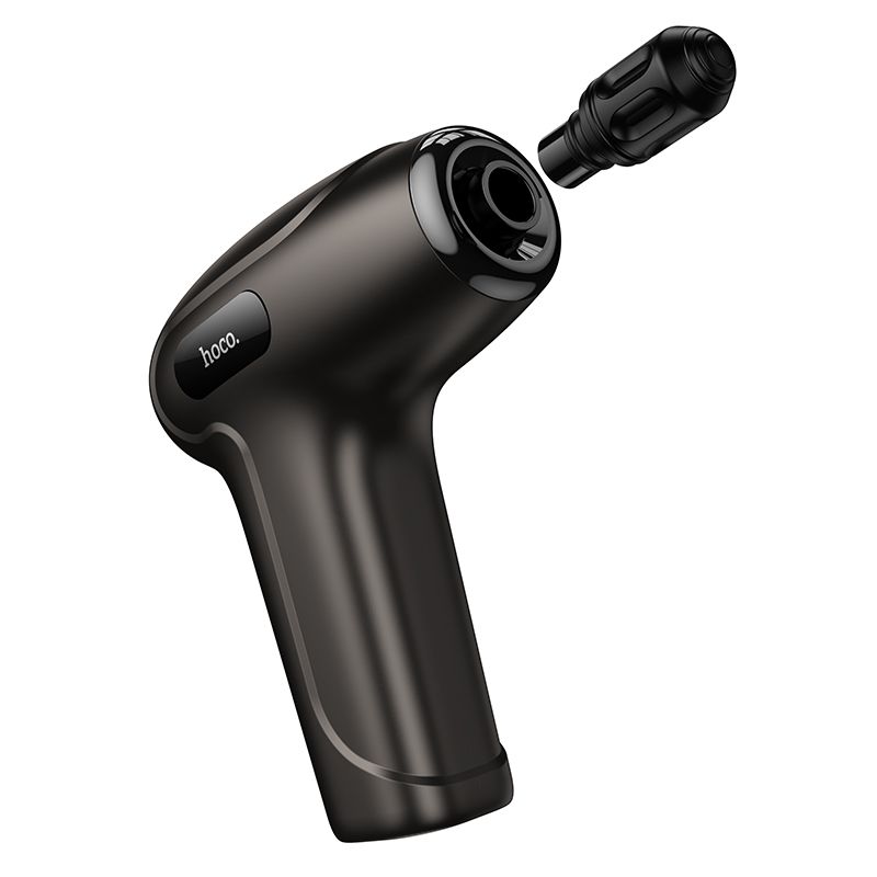 3ae71223b11b907f14453372f88089ec Electric mini silent massager GUN Hoco HP51 metal gray