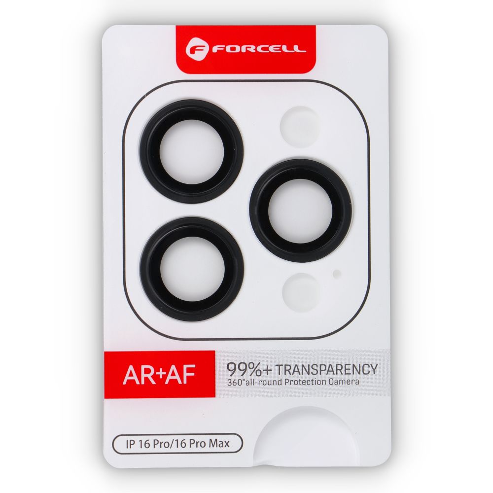 Forcell Premium Camera Lens Tempered Glass - for iPhone 16 Pro / 16 Pro Max Black Titanium