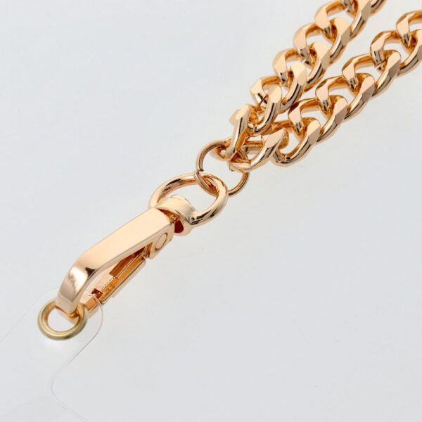 CHAIN #41 Phone lanyard, Phone pendant / cord length 40cm (20cm in the loop) / on wrist - gold