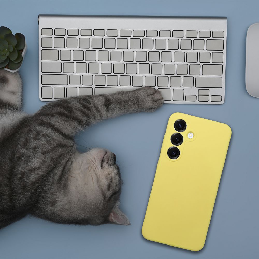 Case SILICONE 2mm for MOTOROLA G56 5G lemon