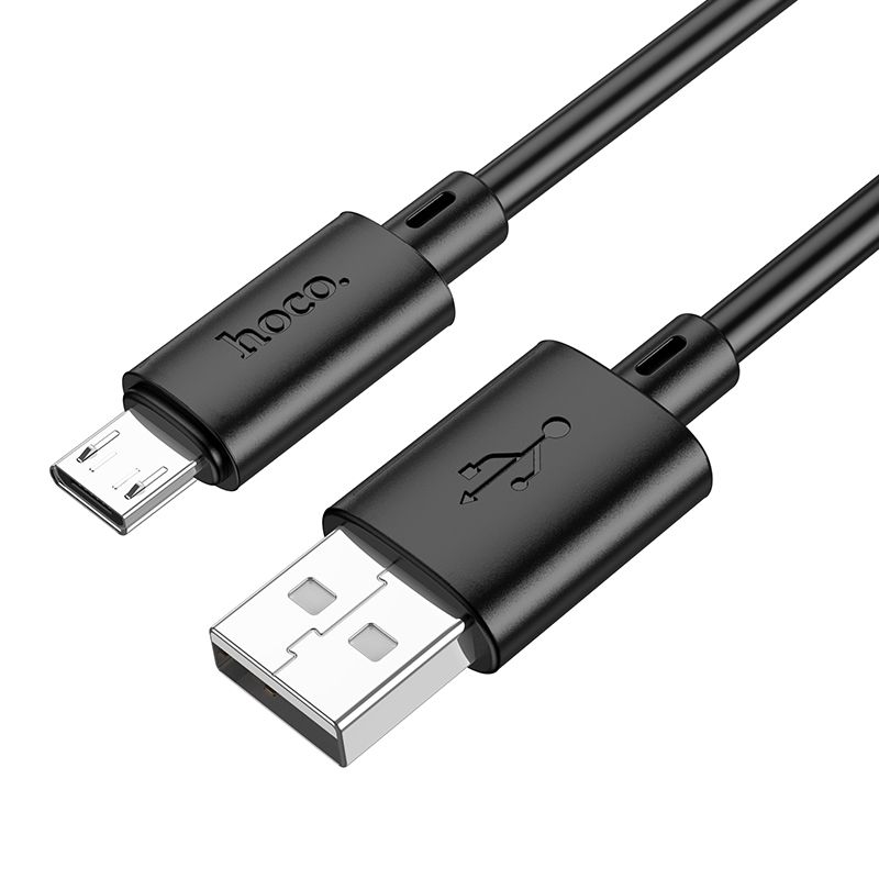 Cable USB A to Micro USB Hoco 2,4A 2 m X88 black