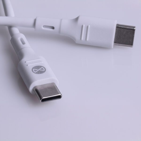 400025_oryg Forever TC-07-30AC PD QC charger 1x USB-C 1x USB 30W white + USB-C - USB-C cable 60W