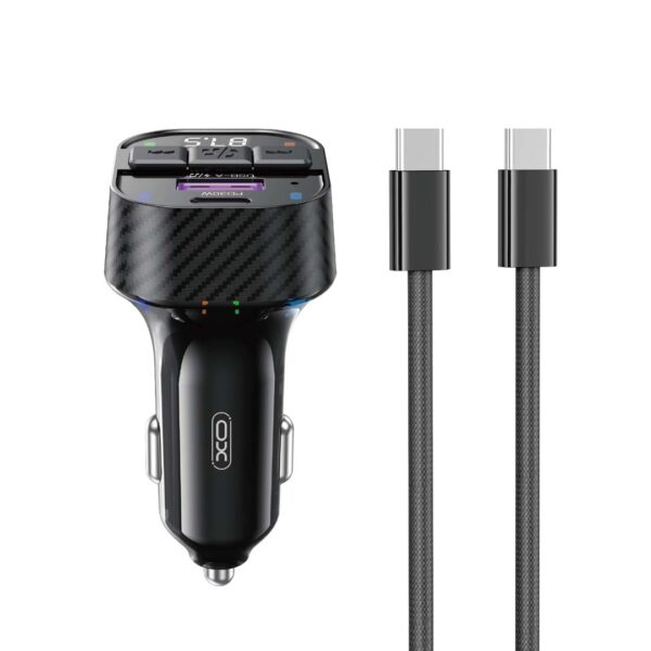 XO transmitter FM BCC17 Bluetooth MP3 car charger 30W black