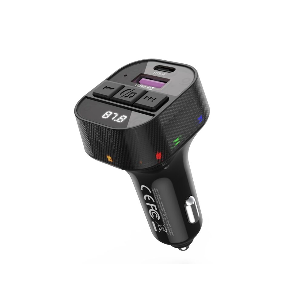 400214_oryg XO transmitter FM BCC17 Bluetooth MP3 car charger 30W black