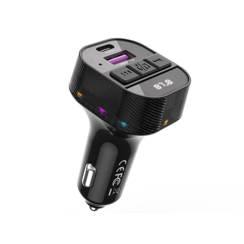 400215_oryg XO transmitter FM BCC17 Bluetooth MP3 car charger 30W black