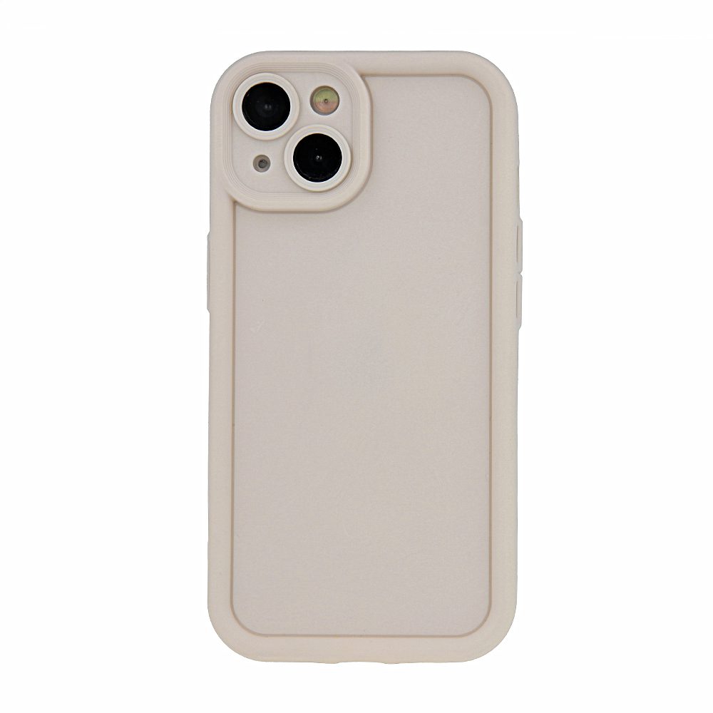 400263_oryg Rim TPU case for iPhone 15 Pro 6,1" beige