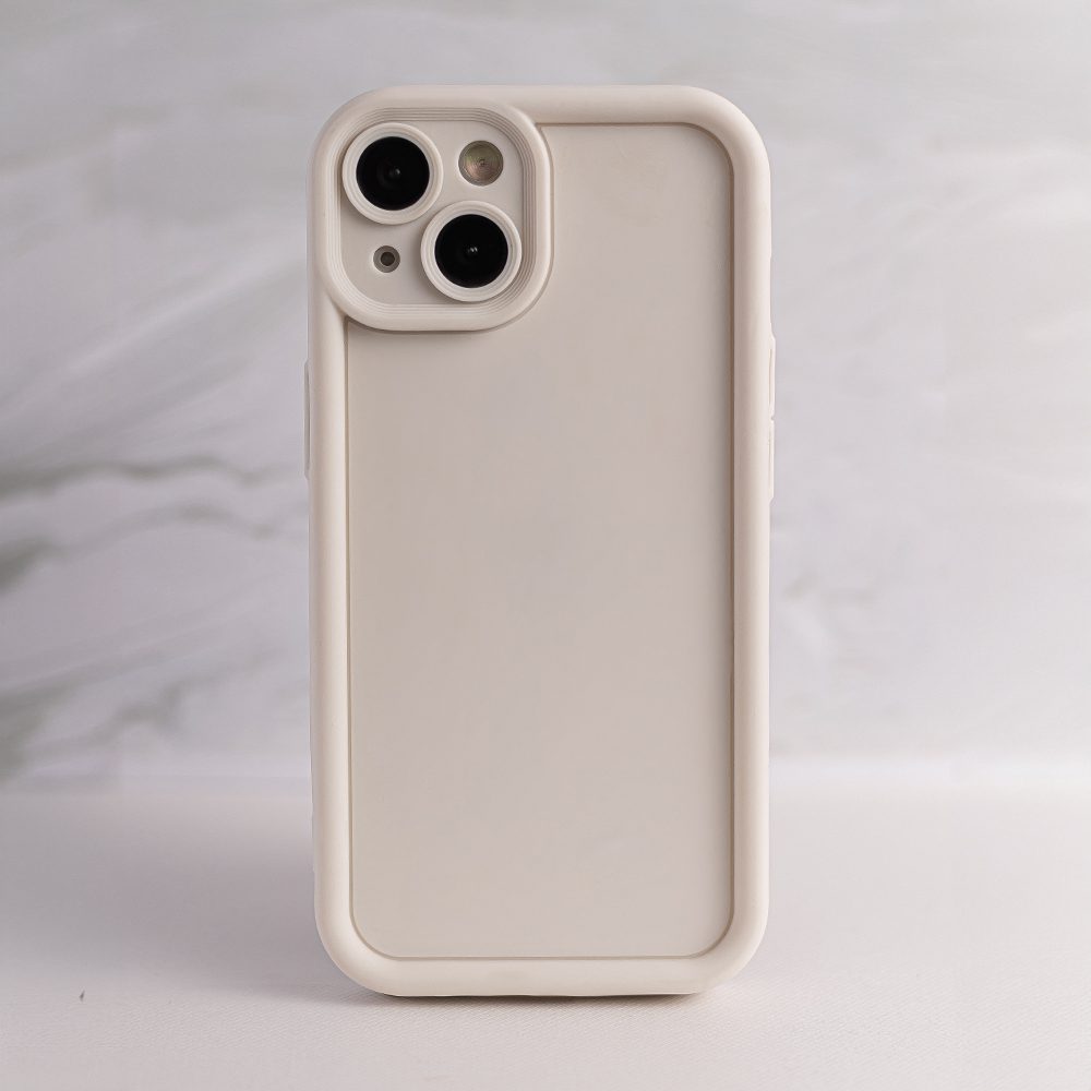 400265_oryg Rim TPU case for iPhone 15 Pro 6,1" beige