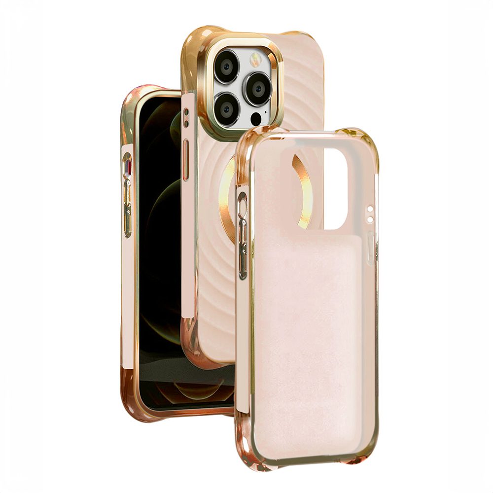 401168_oryg Circle Glam Mag case for iPhone 14 Pro 6,1" pink