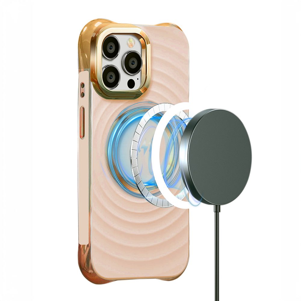 401169_oryg Circle Glam Mag case for iPhone 14 Pro 6,1" pink