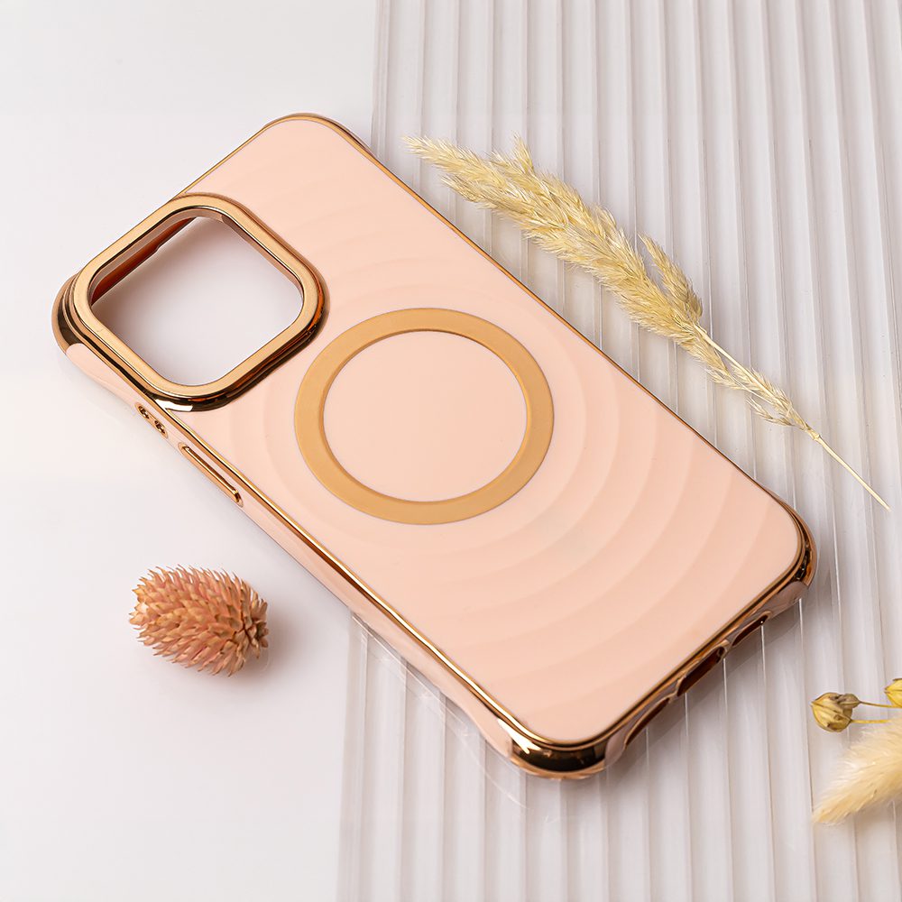 401170_oryg Circle Glam Mag case for iPhone 14 Pro 6,1" pink