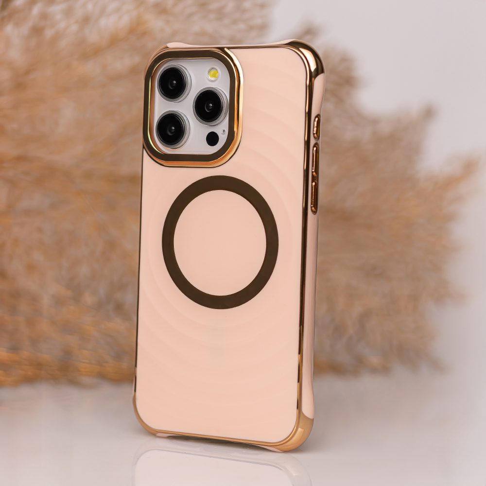 401171_oryg Circle Glam Mag case for iPhone 14 Pro 6,1" pink