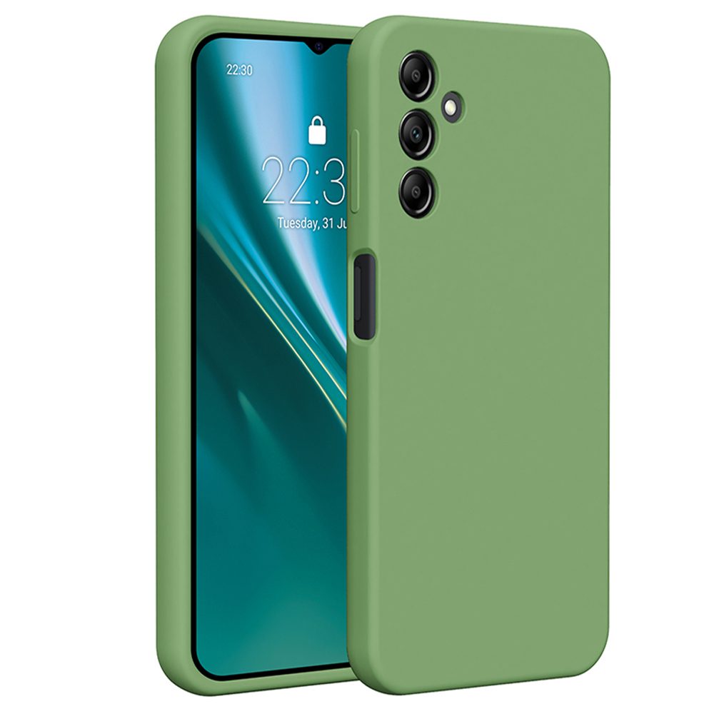 401217_oryg Etteri Silicone case for Samsung Galaxy A14 light green