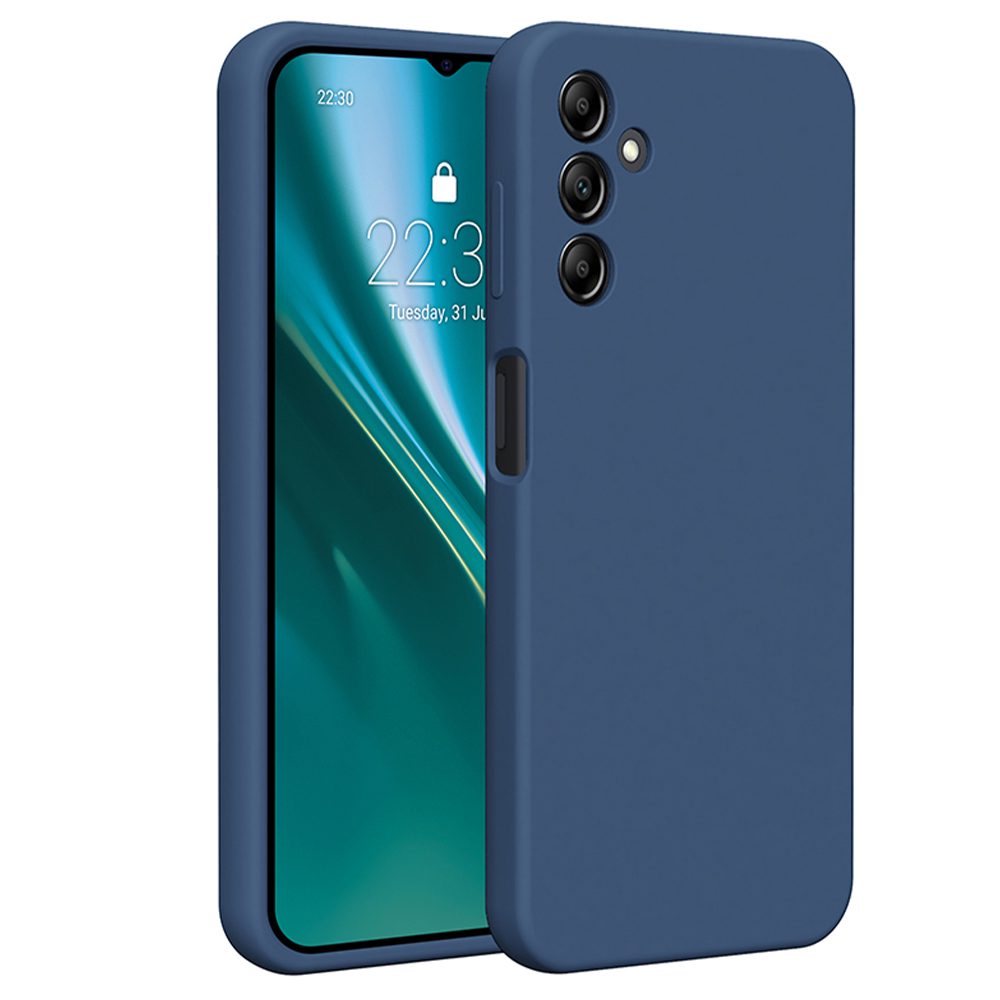 401221_oryg Etteri Silicone case for Samsung Galaxy A14 dark blue